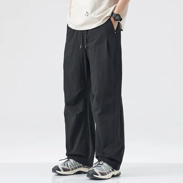 Comfy Y2K Parachute Trousers — vista frontale