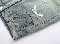 Coquette Y2K Mini Bows Mini Skirt — vista laterale