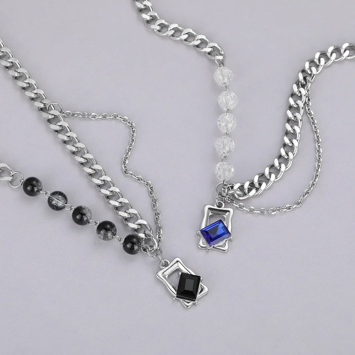 Cracked Imitation Pearl Necklace — dettaglio