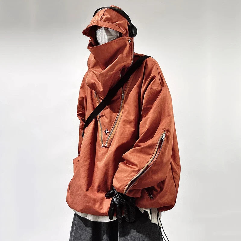 Cyber Y2K Futuristic Coat — dettaglio