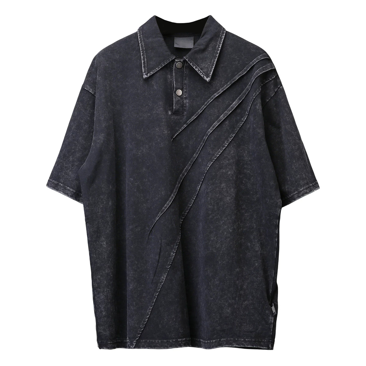 Cyber Y2K Heavyweight Polo Shirt — vista frontale