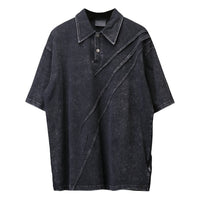Cyber Y2K Heavyweight Polo Shirt — vista frontale
