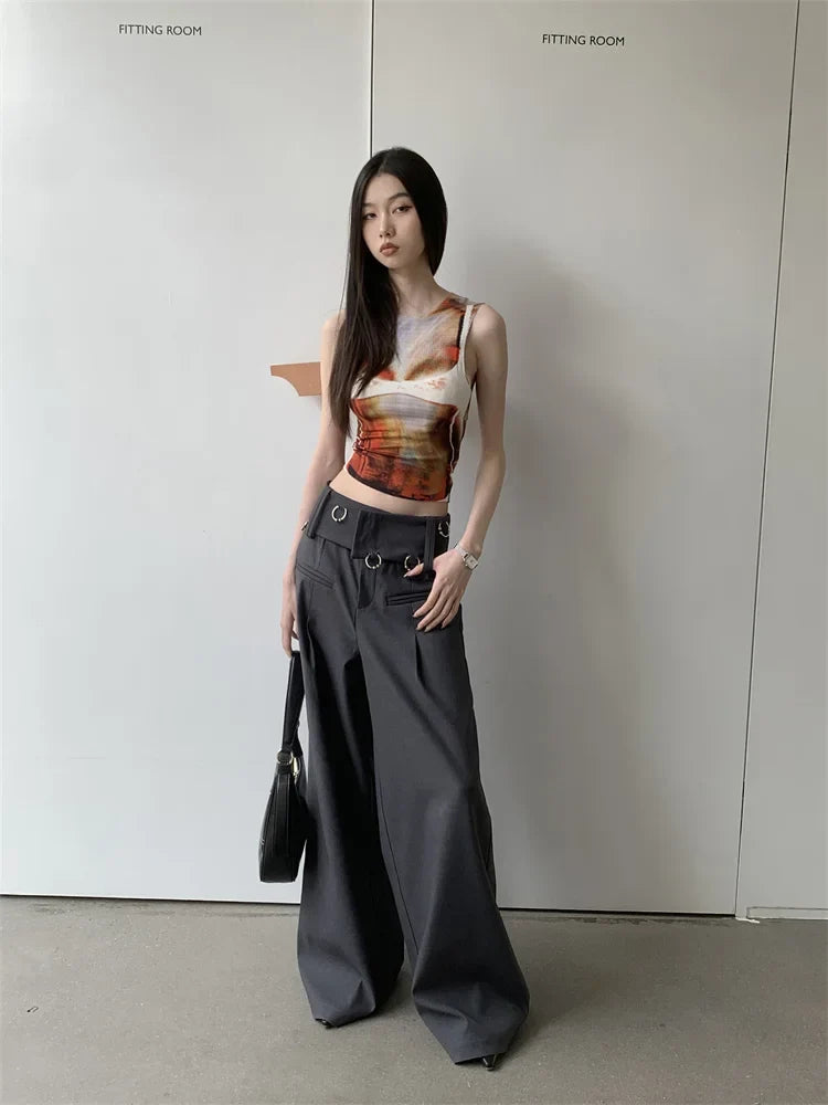 Cyber Y2k Summer Mesh Tank Top — in alternativa
