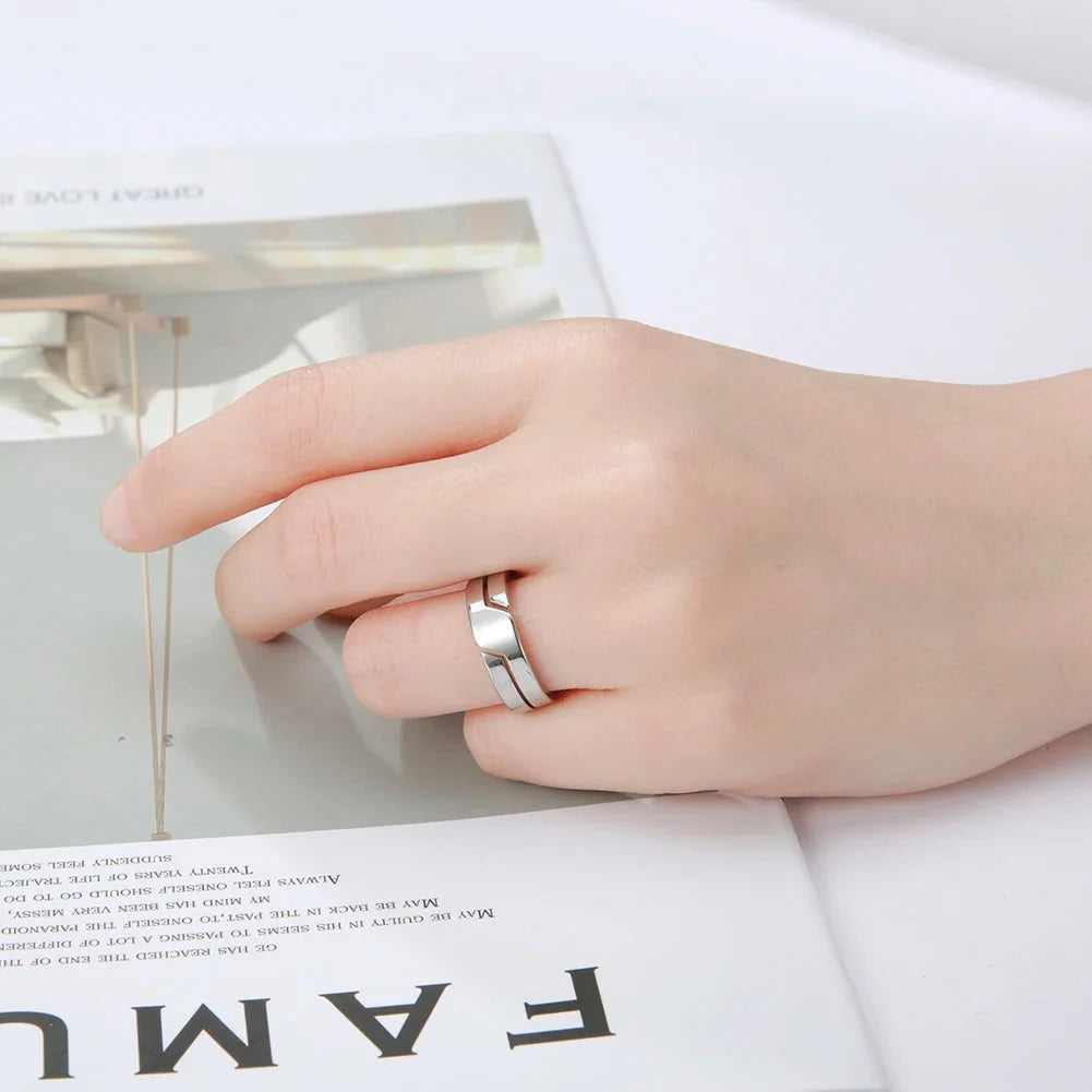 Cyberpunk Band Ring — vista frontale
