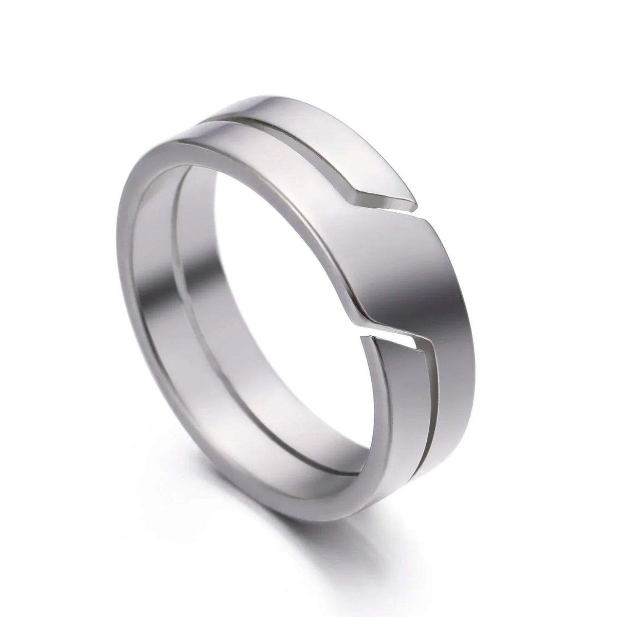 Cyberpunk Band Ring — vista frontale