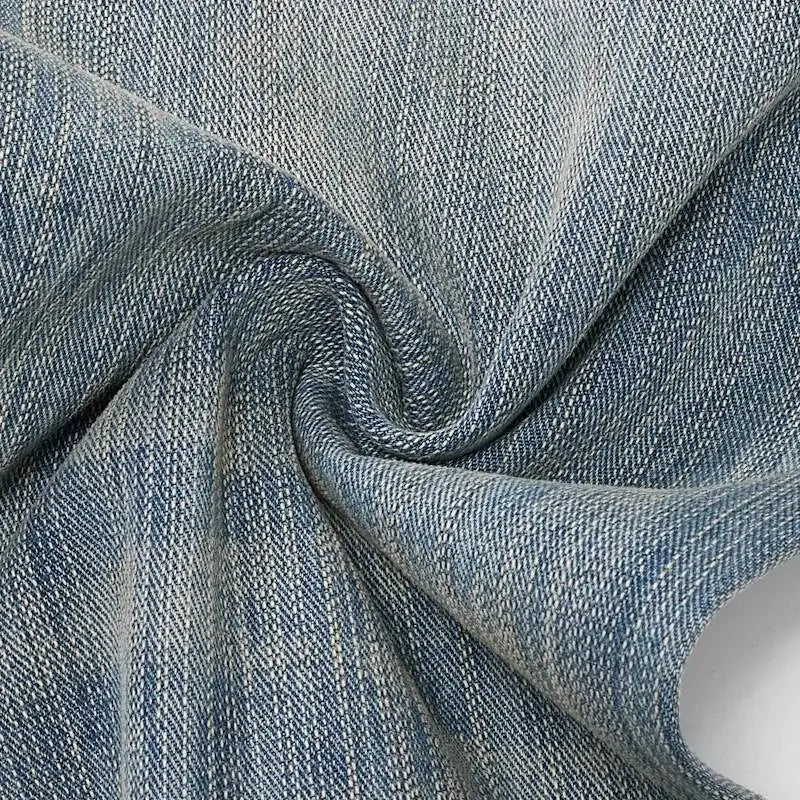 Distressed Y2K Blue Washed Slightly Flared Denim Jeans — in alternativa
