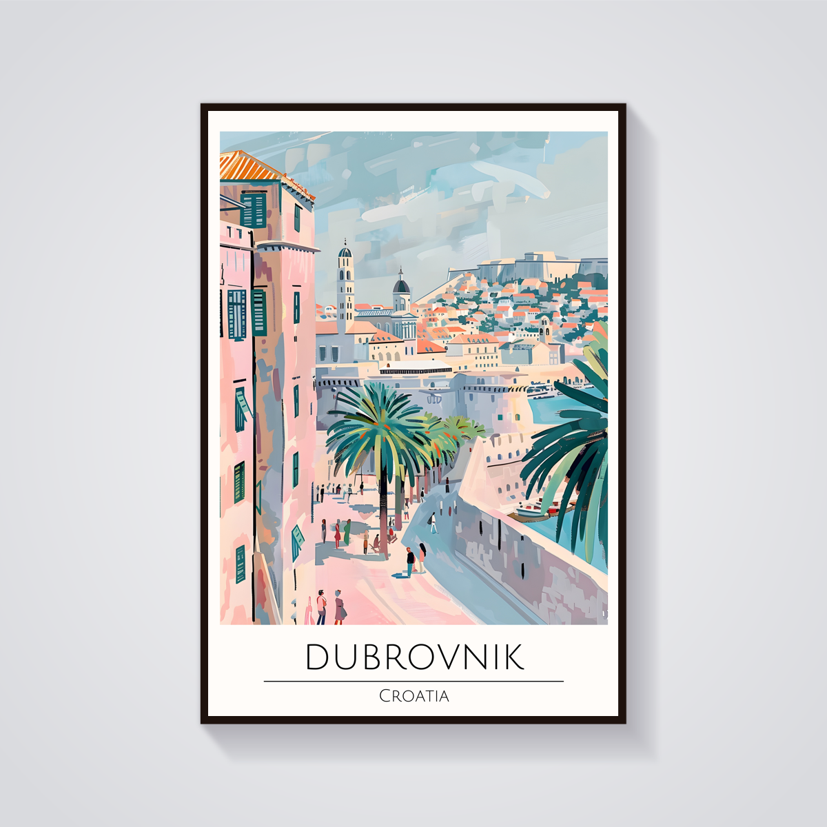 Dubrovnik Palm View Poster — vista frontale