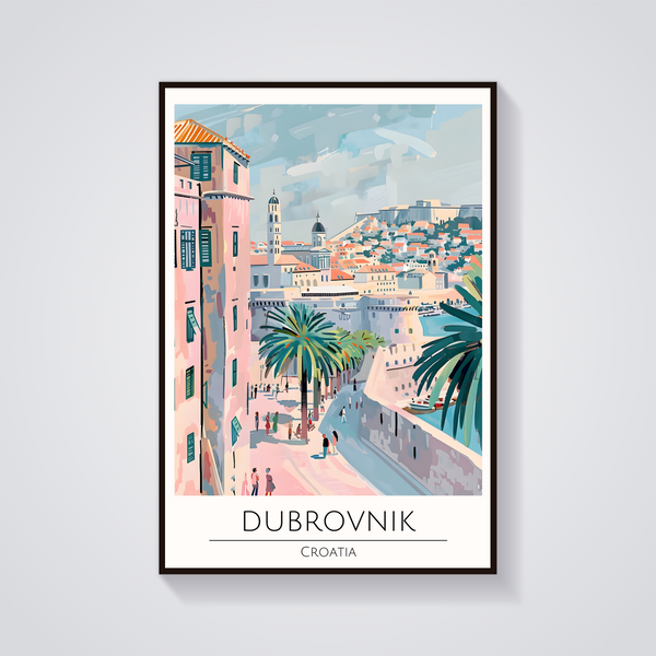 Dubrovnik Palm View Poster — vista frontale