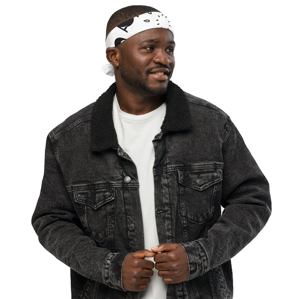 Egyptian Hieroglyphs Bandana — vista frontale