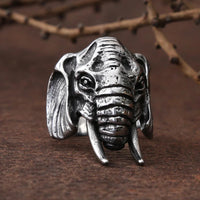 Elephant Head Ring — vista frontale