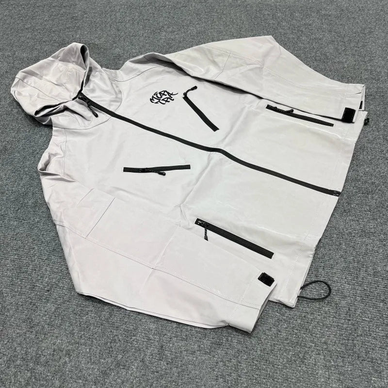 Embroidered Y2K Waterproof Windbreaker Jacket — dettaglio della stampa