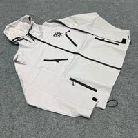 Embroidered Y2K Waterproof Windbreaker Jacket — dettaglio della stampa