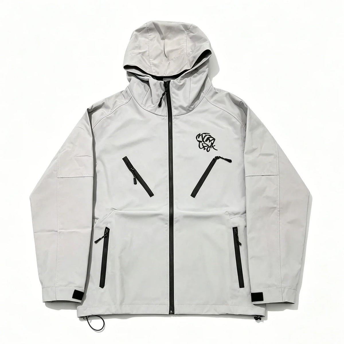 Embroidered Y2K Waterproof Windbreaker Jacket — dettaglio del tessuto