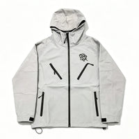 Embroidered Y2K Waterproof Windbreaker Jacket — dettaglio del tessuto