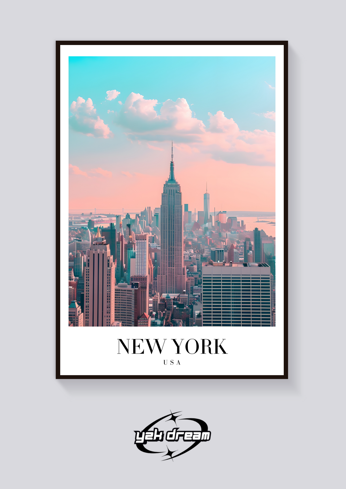 Empire State Vintage Poster — dettaglio