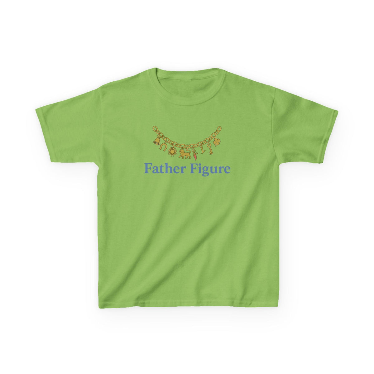 Father Figure Graphic Baby Tee — vista laterale
