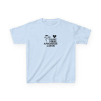 Flirt First, Apologise Later Graphic Baby Tee — dettaglio