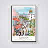 Genova Street Scene Poster