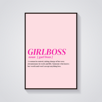 Girlboss Definition Poster — vista frontale