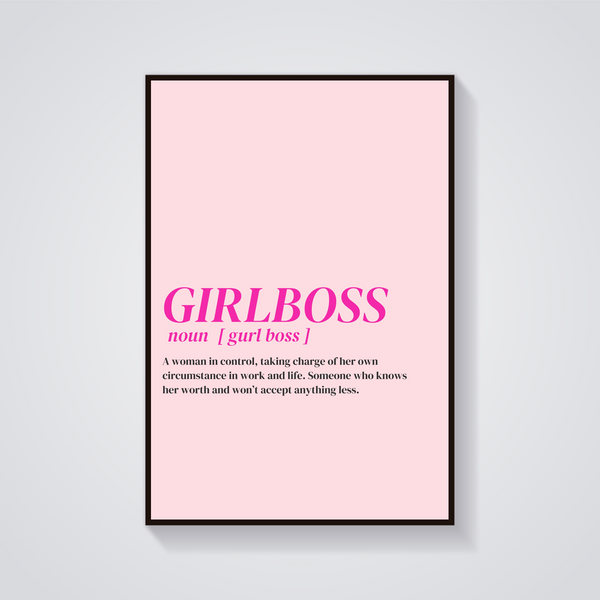 Girlboss Definition Poster — vista frontale