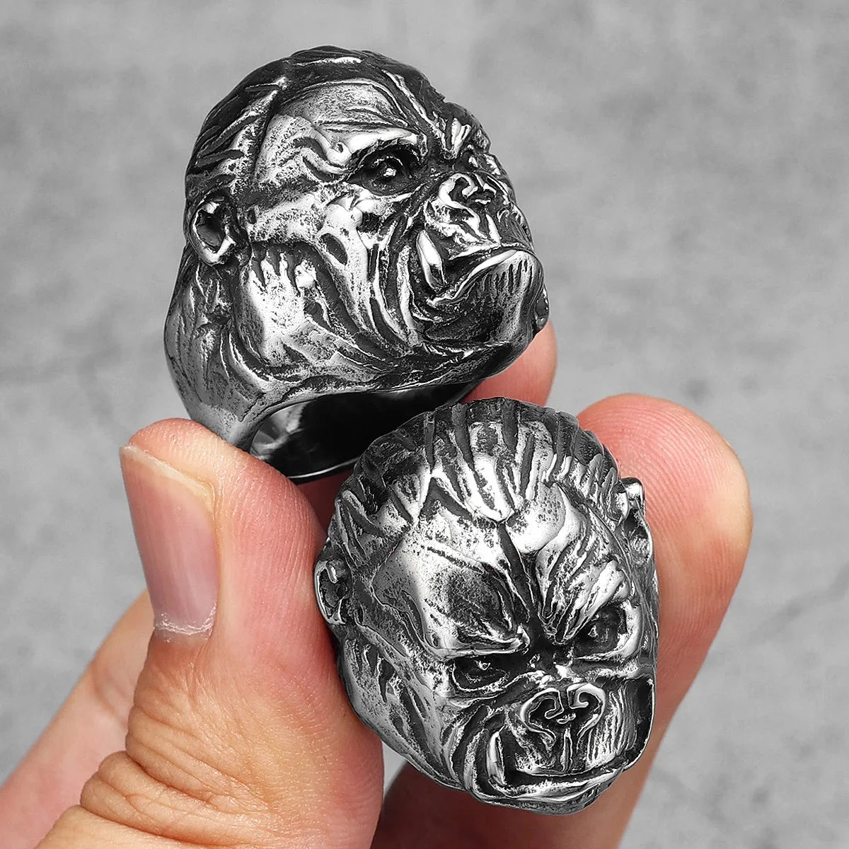 Gorilla Monkey Ring — dettaglio del tessuto