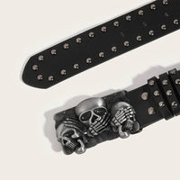 Gothic Y2K Skeleton Buckle Belt — vista frontale