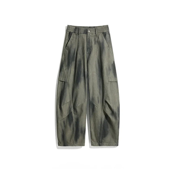 Grunge Y2K Baggy Wide Leg Cargo Trousers — vista frontale