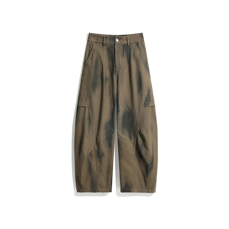 Grunge Y2K Baggy Wide Leg Cargo Trousers — vista posteriore