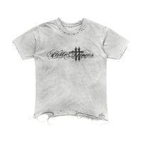 Grunge Y2K Retro Graphic Distressed Washed T Shirt — dettaglio