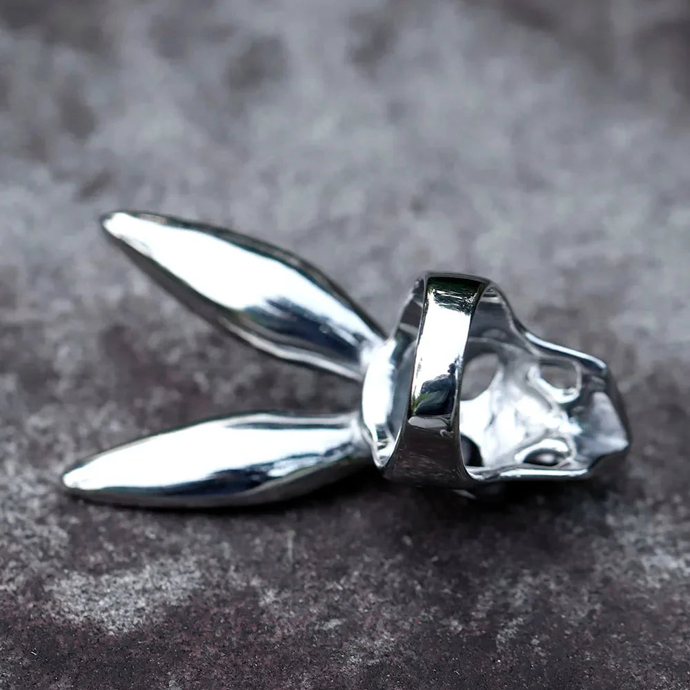 Bad Bunny Mask Ring — dettaglio della stampa
