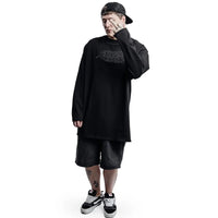 Satan Club Graphic Print Long Sleeve Top T Shirt — in alternativa