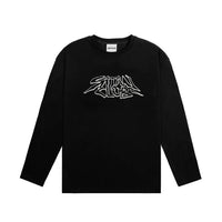 Satan Club Graphic Print Long Sleeve Top T Shirt — vista posteriore