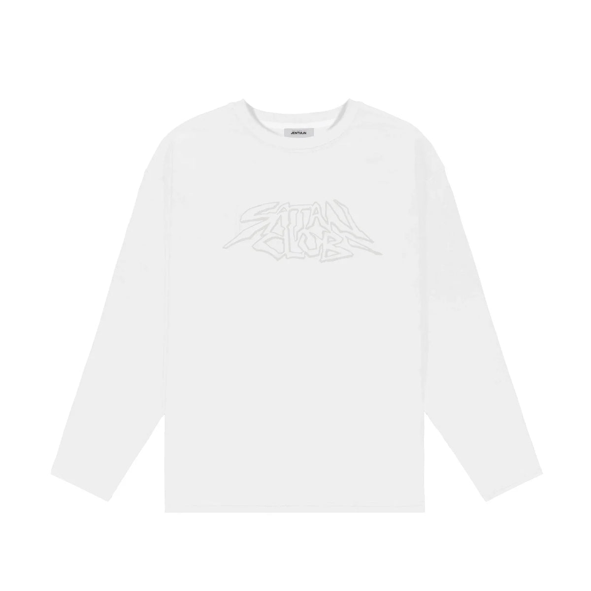 Satan Club Graphic Print Long Sleeve Top T Shirt — dettaglio