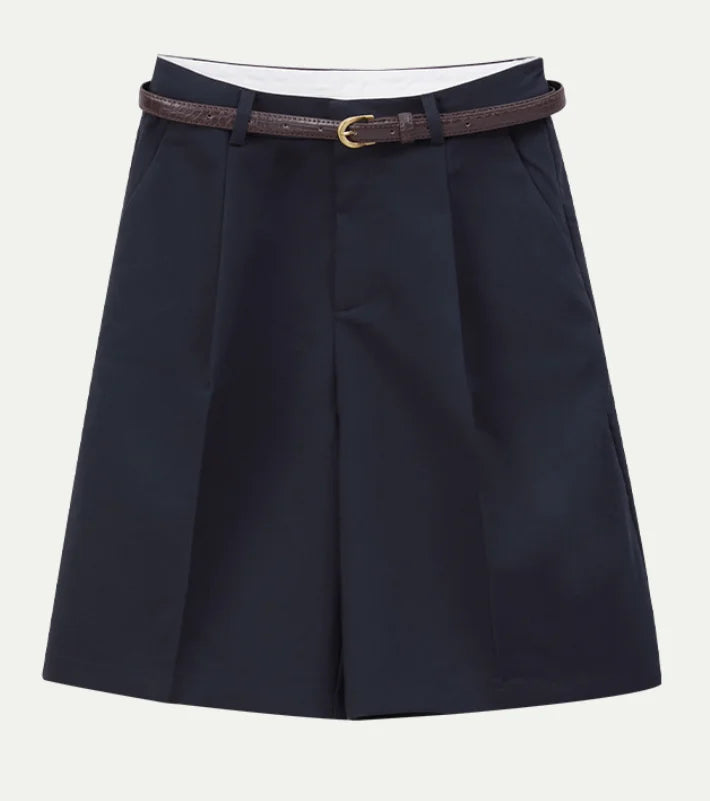 High Waist Y2K Bermuda Shorts — vista frontale