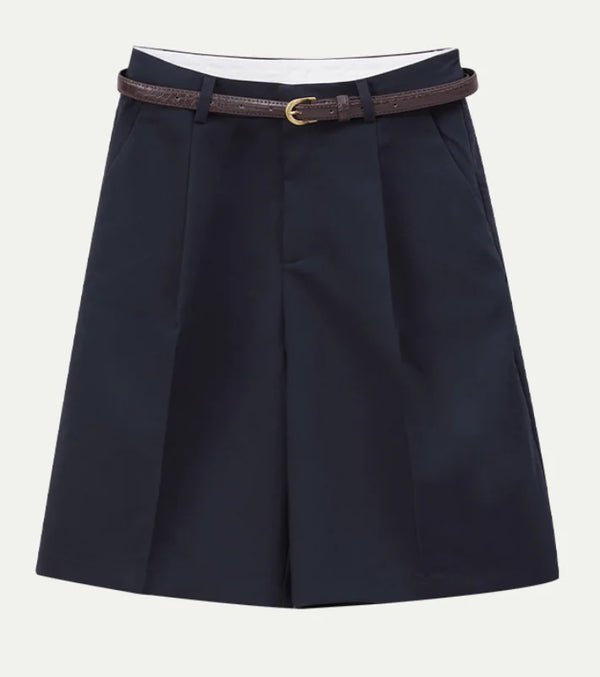 High Waist Y2K Bermuda Shorts — vista frontale