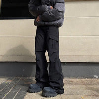 High Waist Y2K Multi Cargo Trousers — vista posteriore