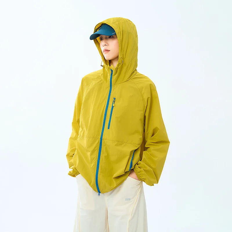Hiking Y2K Breathable Trekking Windbreaker Jacket — dettaglio della stampa