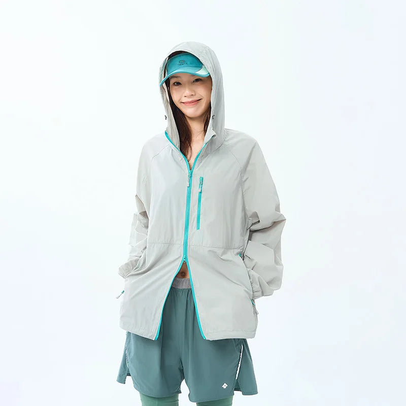 Hiking Y2K Breathable Trekking Windbreaker Jacket — vista frontale