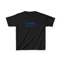 I Peak, You Panic Brat Baby Tee — vista posteriore