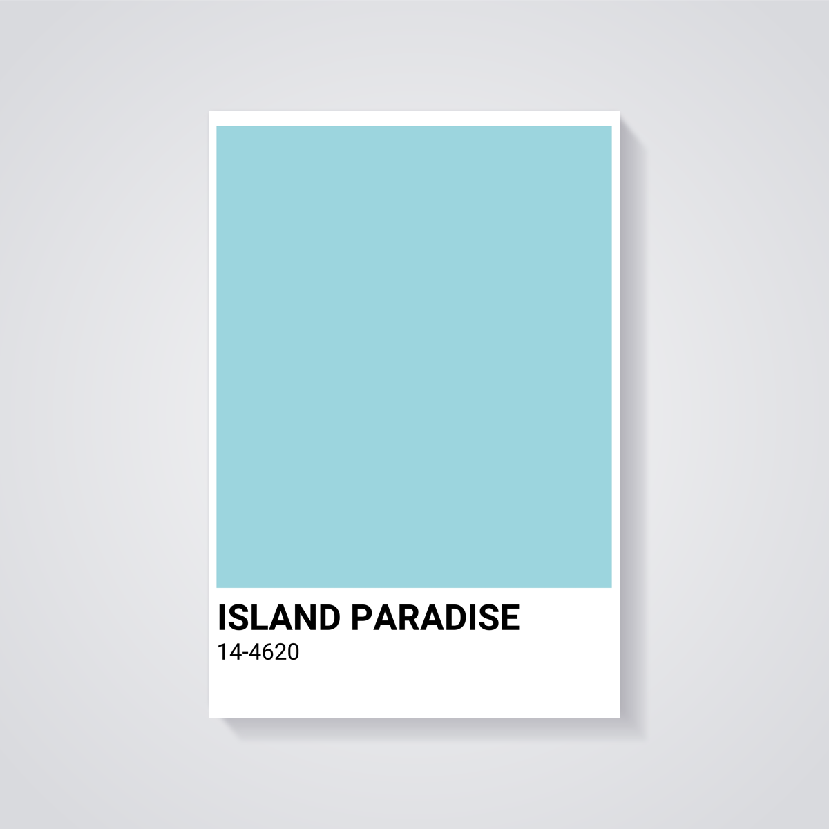 Island Paradise Color Poster — vista posteriore