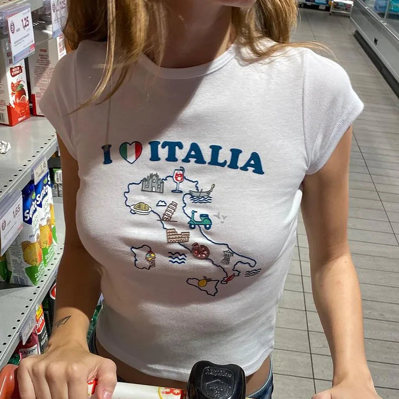 Italy Love Crop Top — dettaglio