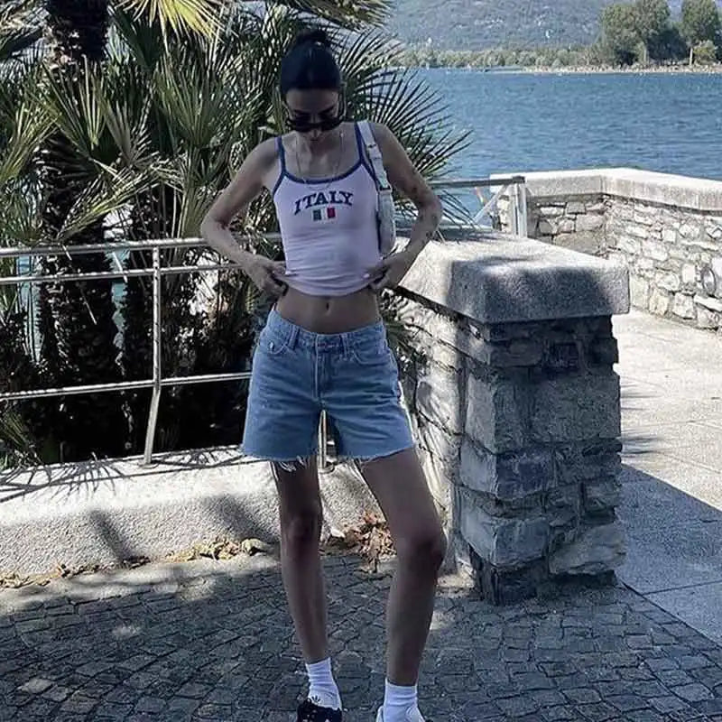 Italy Pink Cute Tank Top — dettaglio