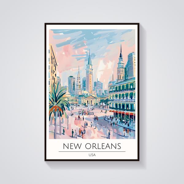 Jackson Square New Orleans Poster — vista frontale