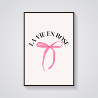 La Vie En Rose Bow Poster — vista frontale