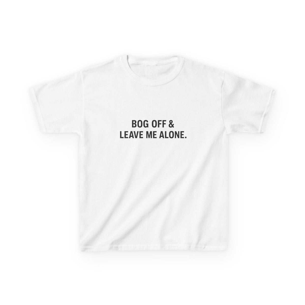 Leave Me Alone Graphic Baby Tee — dettaglio