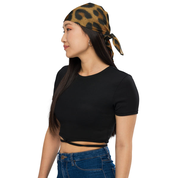 Leopard Print Bandana — vista frontale