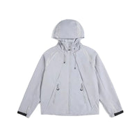 Lightweight Breathable Y2K Hooded Windbreaker Jacket Coat — vista frontale