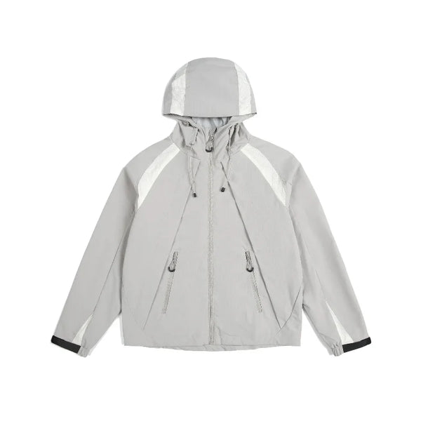 Lightweight Breathable Y2K Hooded Windbreaker Jacket Coat
