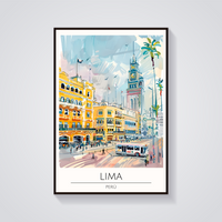 Lima Plaza San Martin Poster — vista frontale