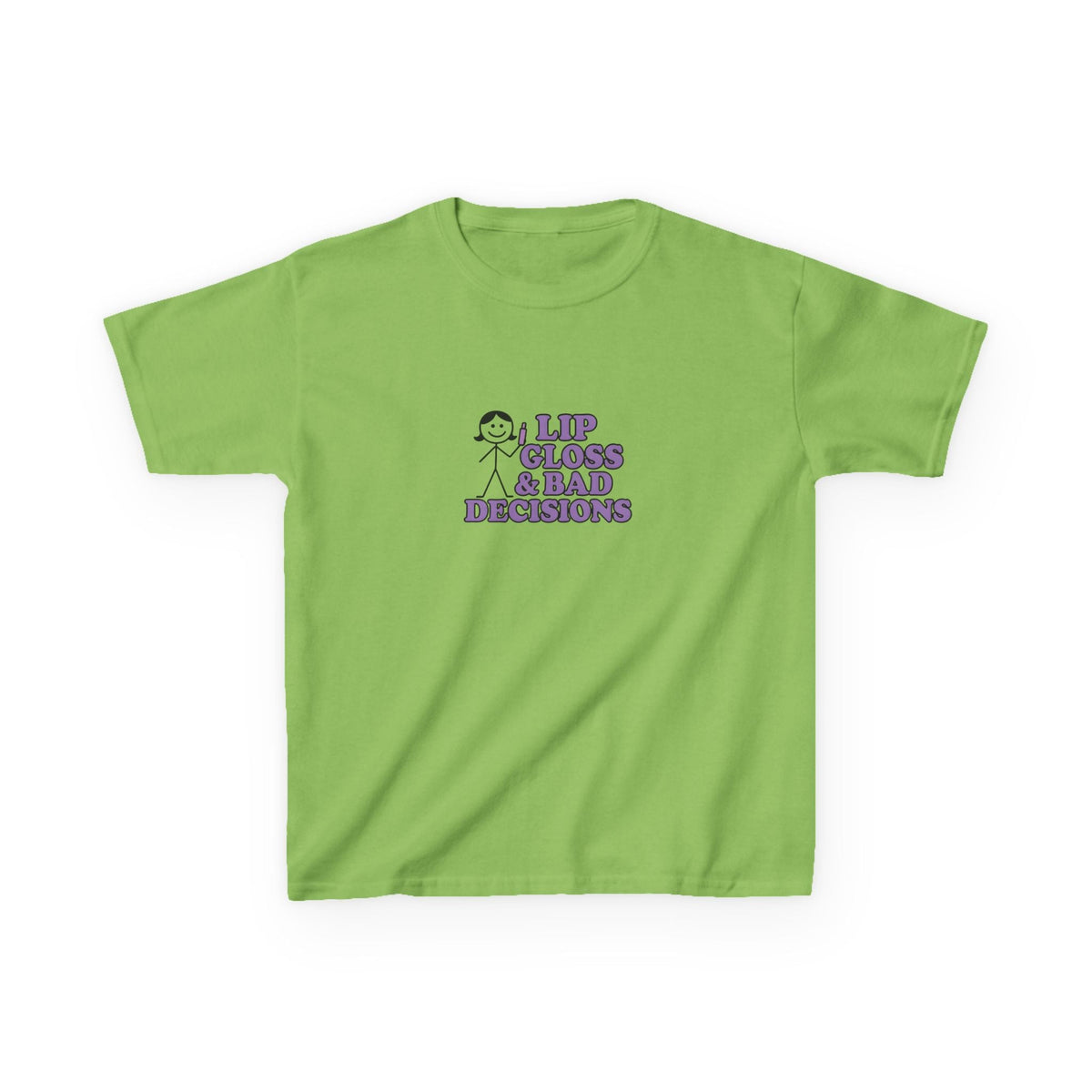 Lip Gloss & Bad Decisions Graphic Baby Tee — in alternativa